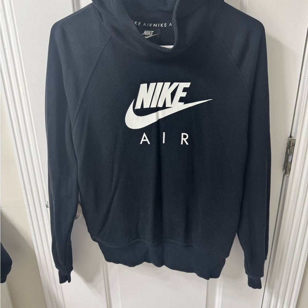 Nike Black Hoodie with White Logo